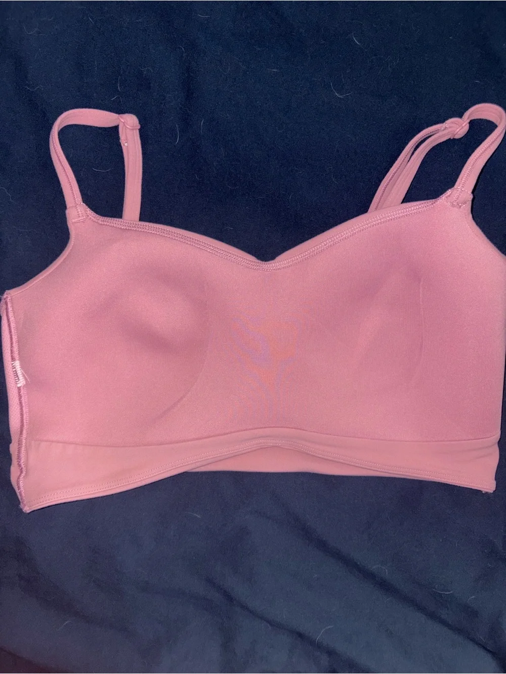 Pink Ruched Sports Bra - Picture 3 of 3